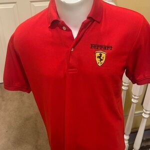 Ferrari Men's Bold Red Polo Shirt